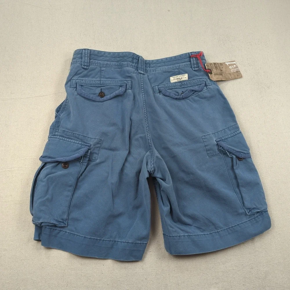 Polo Ralph Lauren Shorts Mens 33 Blue Cargo Gellar Fatigue Short